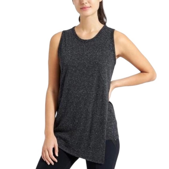 Athleta Tops - Athleta Gateway Tank Women's Size XS Dark Grey Draped Layered‎ Oversized